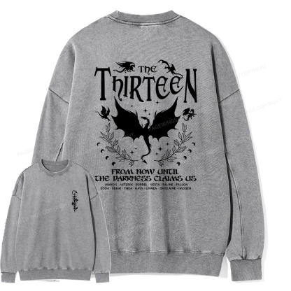 Pagewings The Thirteen Unisex Washed Sweatshirt