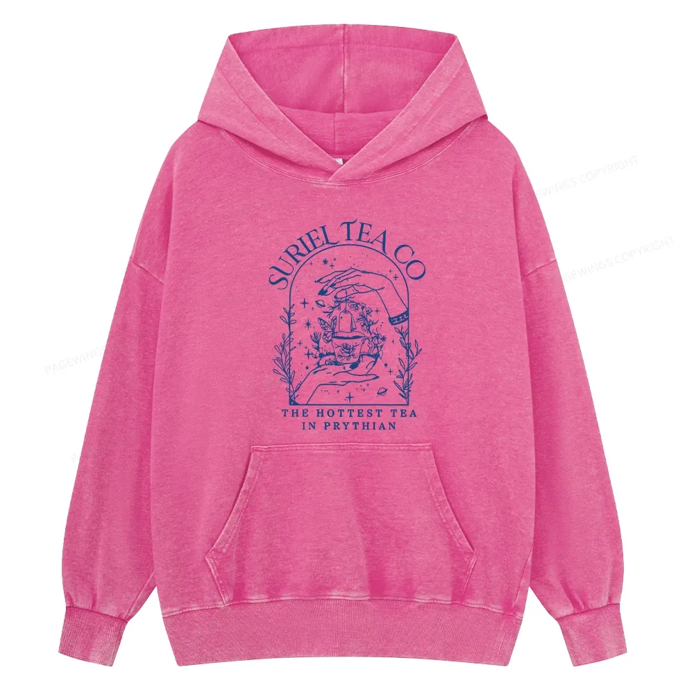 Pagewings A Court Of Thorns And Roses Unisex Washed Hoodie