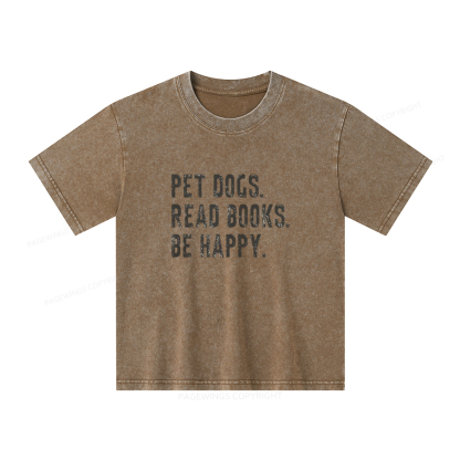 Pagewings Book Sweatshirt Book Lover Gift Unisex Kids Washed T-shirt