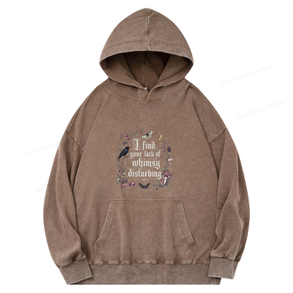 Pagewings Lack of Whimsy Unisex Washed Hoodie