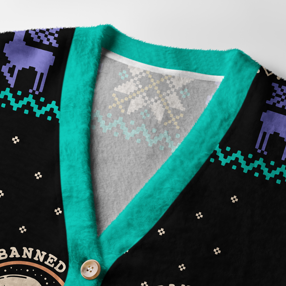Pagewings Read Banned Books Light Knit Unisex Cardigan Sweaters