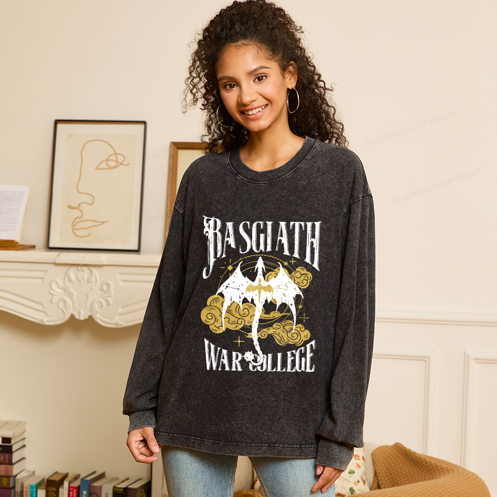 Pagewings Fantasy Unisex Washed Long Sleeve T-shirt