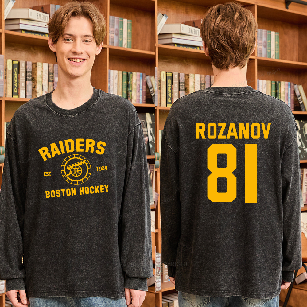 Pagewings Romance Novel Lover Unisex Washed Long Sleeve T-shirt 