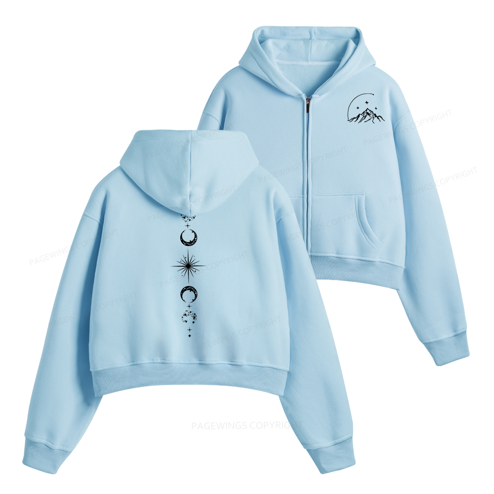 Pagewings Hello Feyre Darling Fleece Zip-Up Hoodie