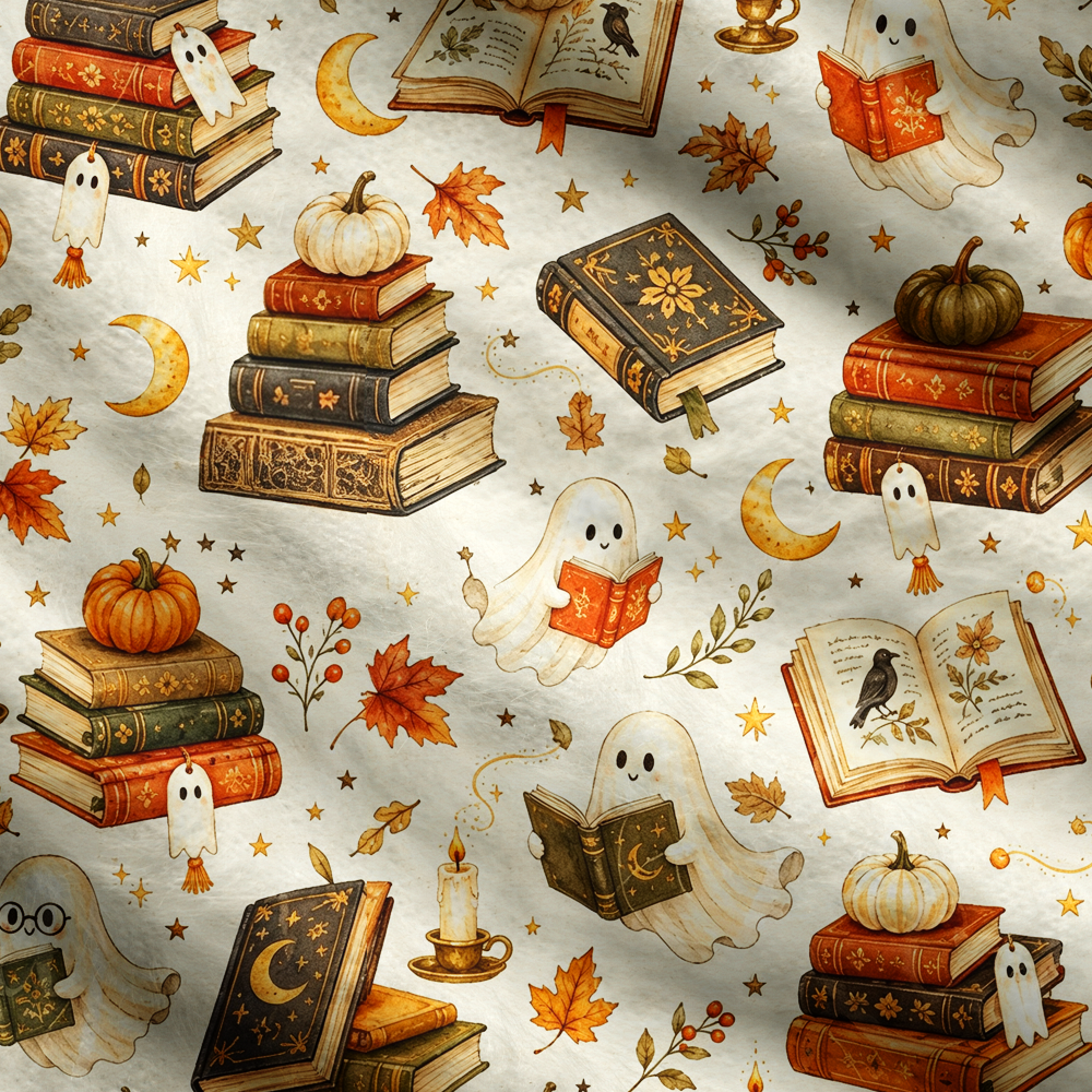 Pagewings Halloween Bookish Women's Cardigan Sweater