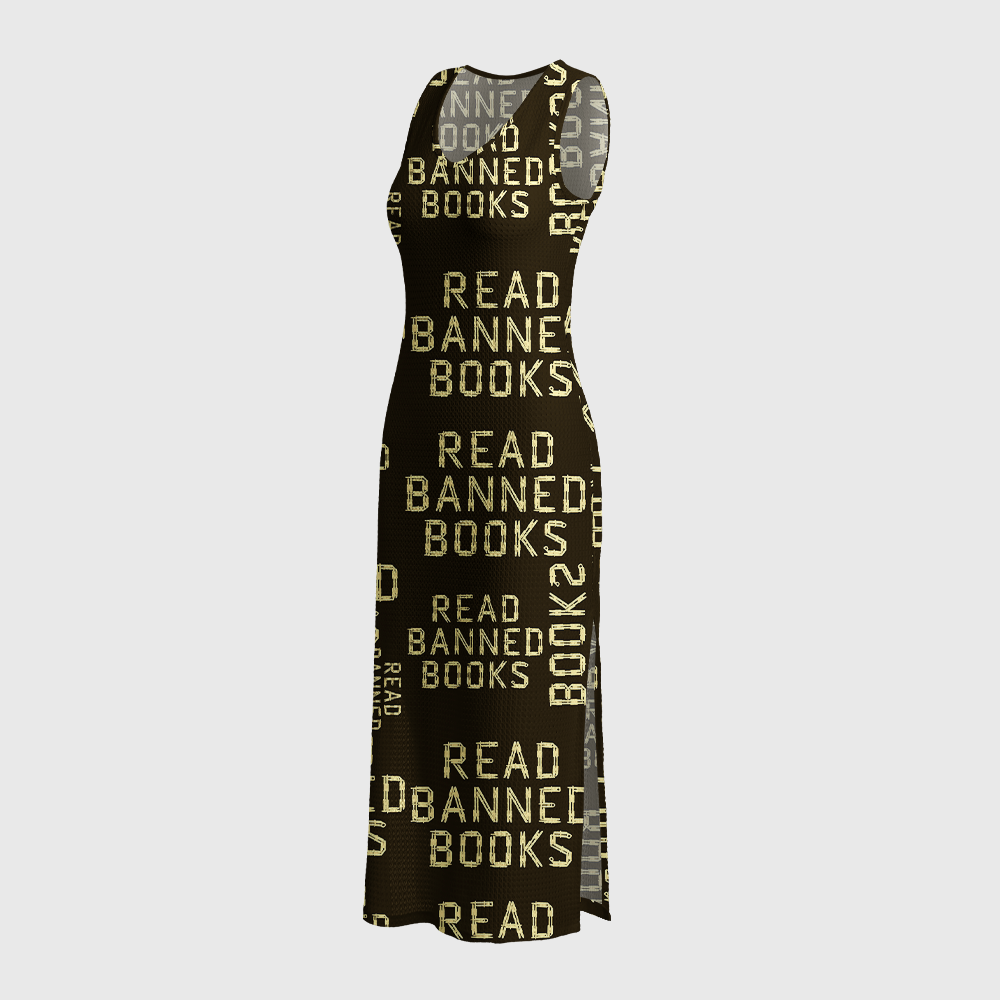 Pagewings Read Banned Books Crochet Maxi Dress