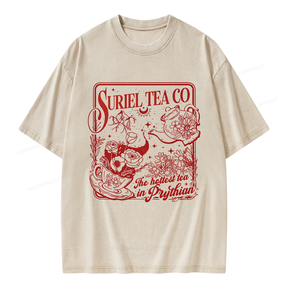 Pagewings Fantasy Reader Unisex Washed T-shirt