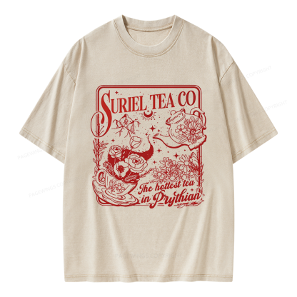 Pagewings Fantasy Reader Unisex Washed T-shirt