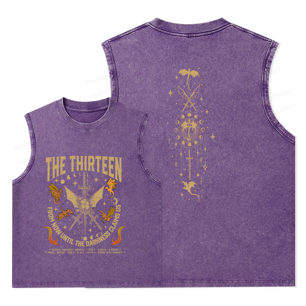 Pagewings Until The Darkness Claims Us Unisex Washed Tank Top