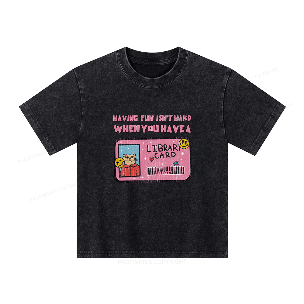 Pagewings Do You Even Read Unisex Kids Washed T-shirt