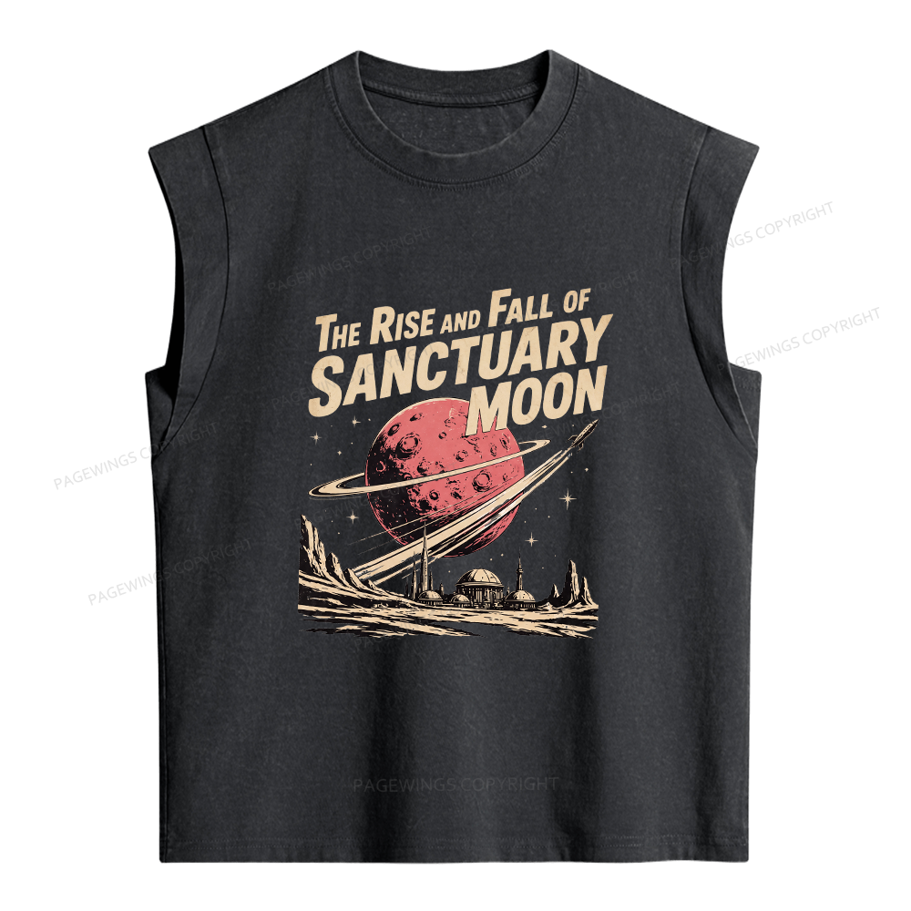 Pagewings Sci Fi Book Lover Women's Washed Tank Top