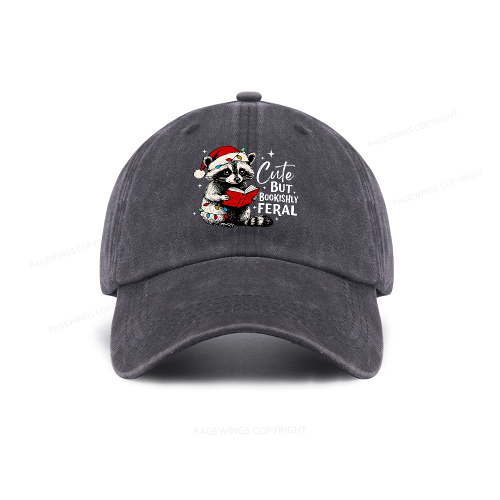 Pagewings Cute But Feral Washed Cap
