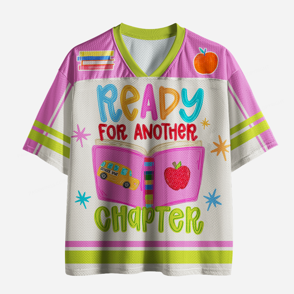 Pagewings Ready For Another Chapter Unisex Mesh Jersey