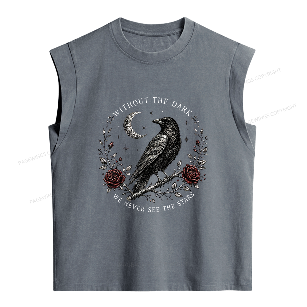 Pagewings Gothic Raven Women's Washed Tank Top