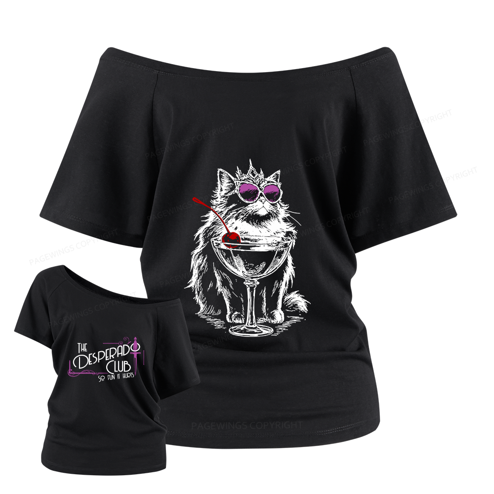 Pagewings Desperado Club Women Off Shoulder T-shirts
