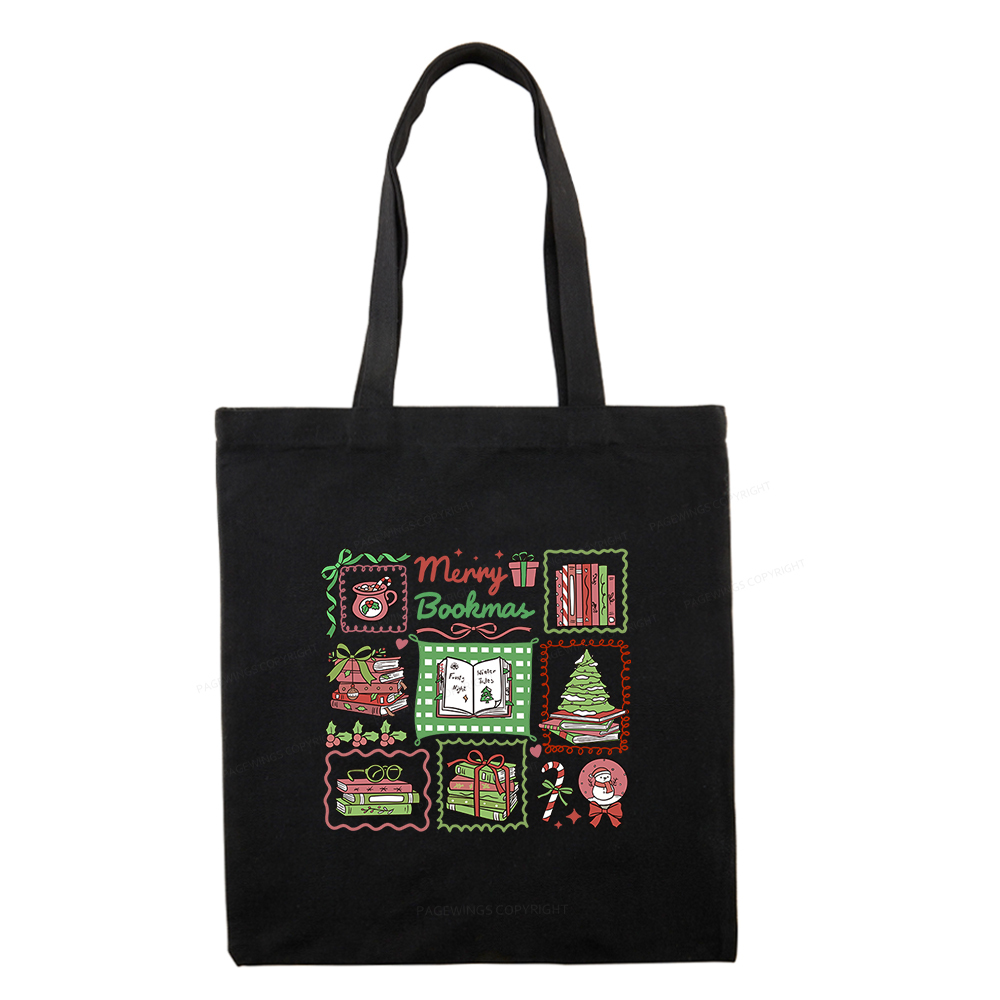 Pagewings Christmas Book Tote Bag