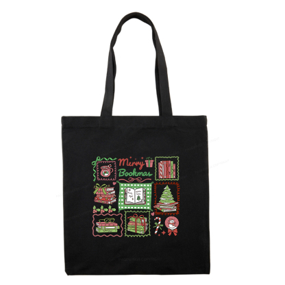 Pagewings Christmas Book Tote Bag