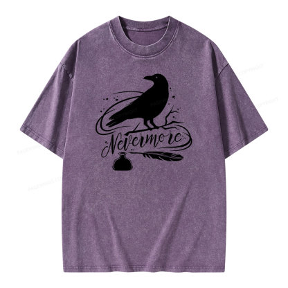 Pagewing  Edgar Allen Poe tee Unisex Washed T-shirt