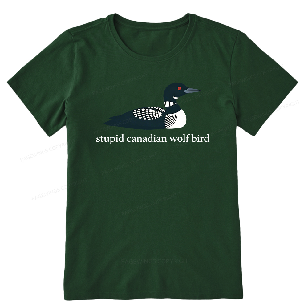 Pagewings Stupid Canadian Wolf Bird Unisex Classic T-shirt