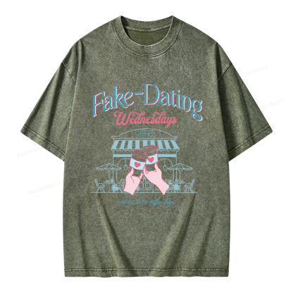 Pagewings Romance Readers Unisex Washed T-shirt