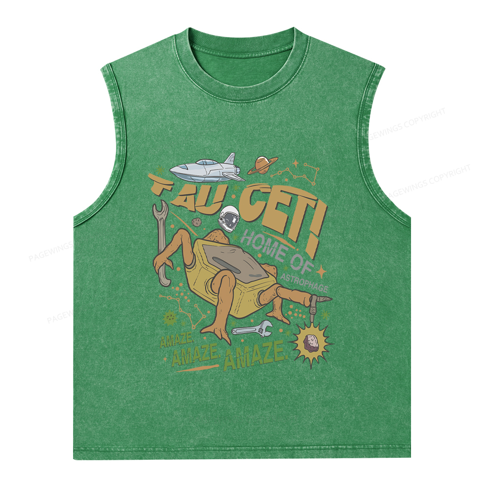 Pagewings Rocky Bookish Unisex Washed Tank Top