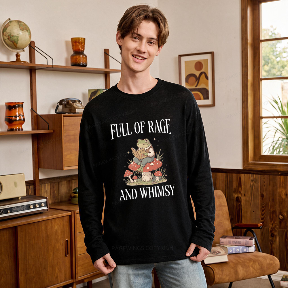 Pagewing Full of Rage and Whimsy Unisex Lightweight Long Sleeve T-Shirt