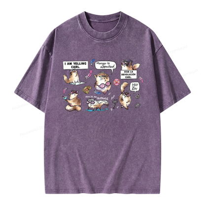 Pagewings Sci Fi Bookish Unisex Washed T-shirt