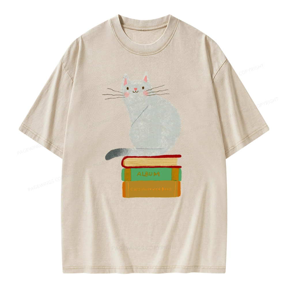 Pagewings Want To Read A Book Right Now Unisex Washed T-shirt