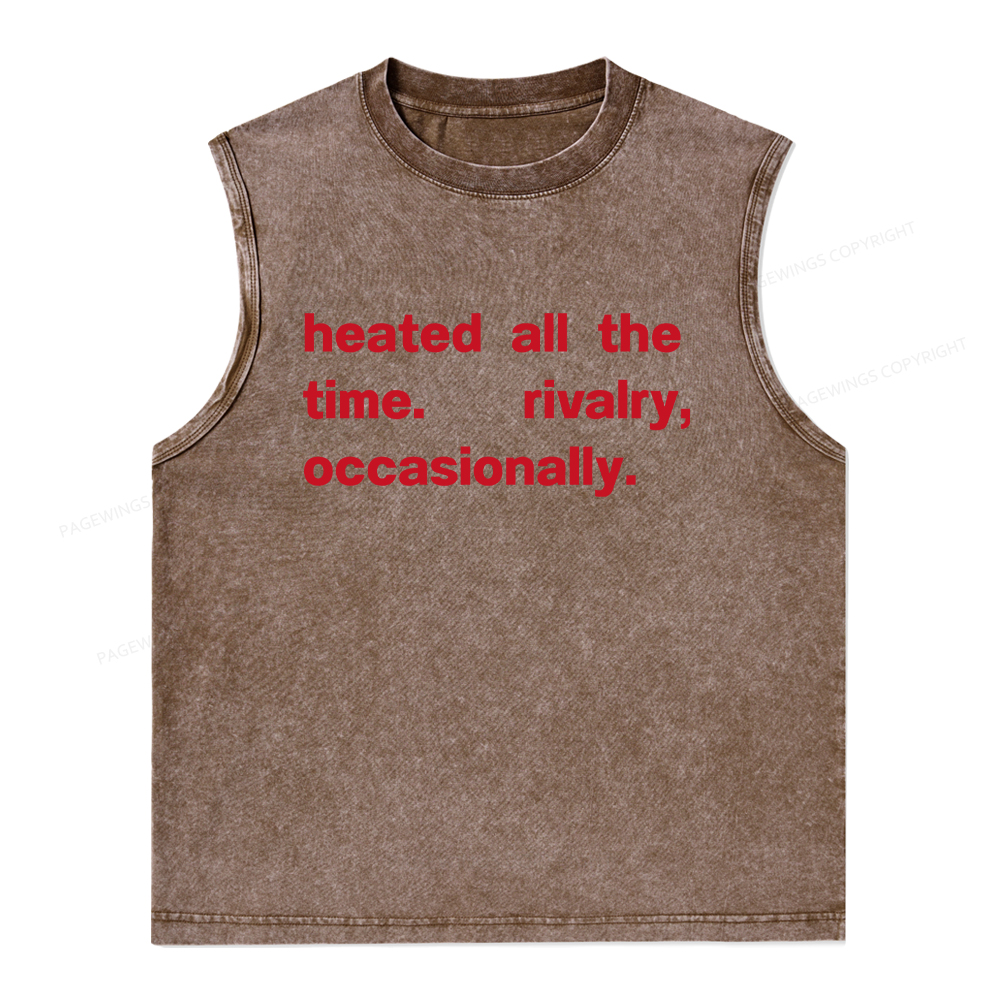 Pagewings The Time Rivalry Occasionally Unisex Washed Tank Top