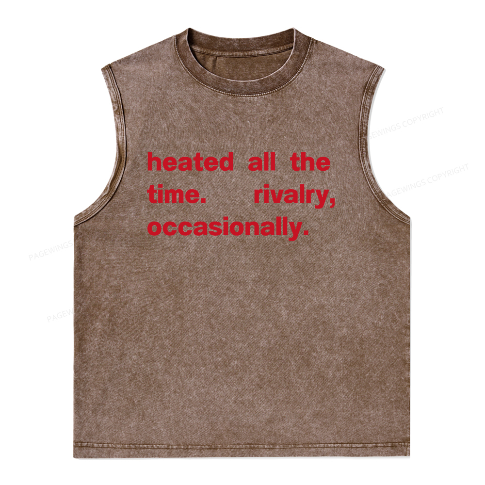Pagewings The Time Rivalry Occasionally Unisex Washed Tank Top