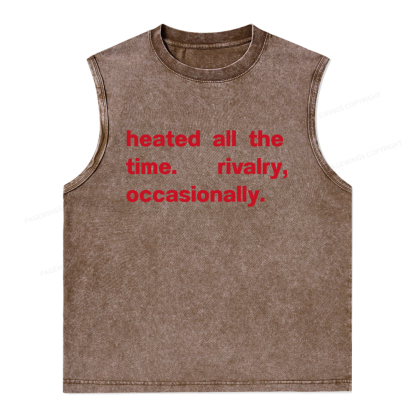 Pagewings The Time Rivalry Occasionally Unisex Washed Tank Top