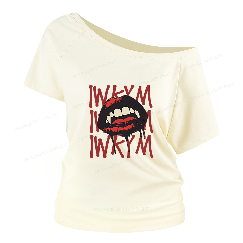 Pagewings Sci Fi Novel Lover Women Off Shoulder T-shirts