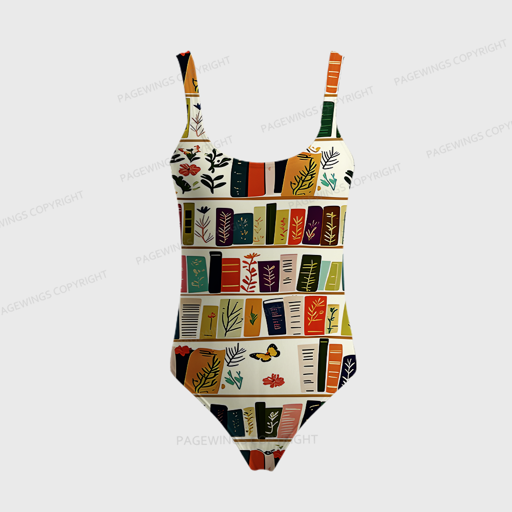 Pagewings Books Lover One-Piece Swimsuit 