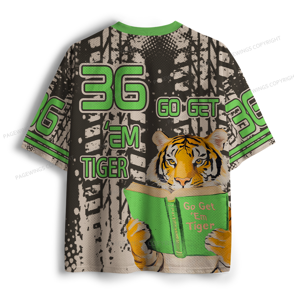Pagewings Go Get ’Em Tiger Unisex Mesh Jersey