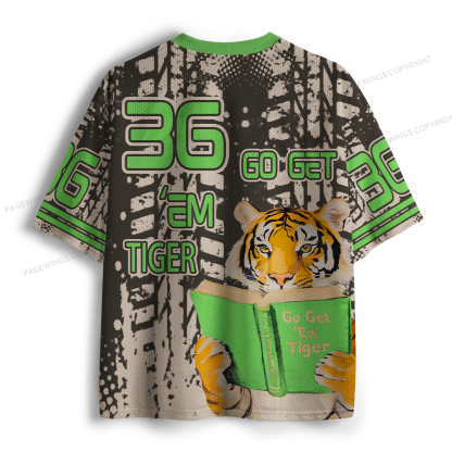 Pagewings Go Get ’Em Tiger Unisex Mesh Jersey