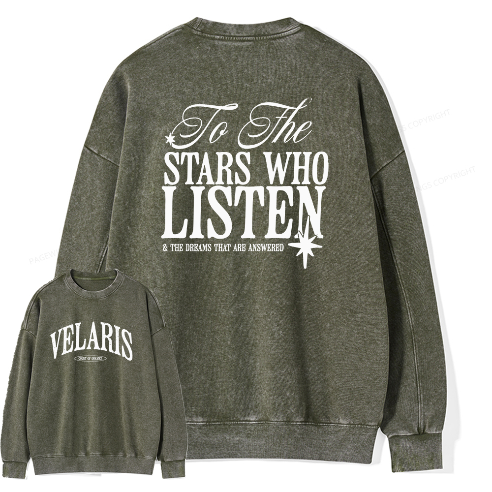 Pagewings Velaris Unisex Washed Sweatshirt