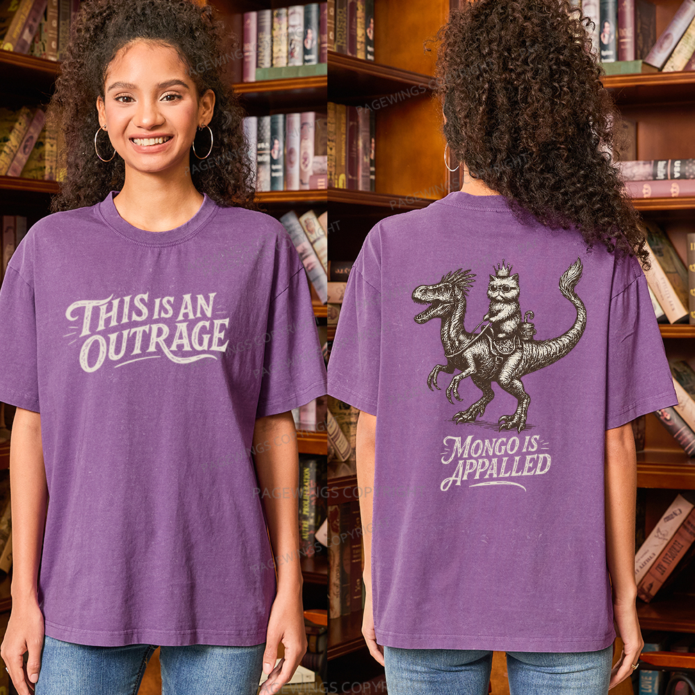 Pagewings This Is An Outrage Unisex Washed T-shirt