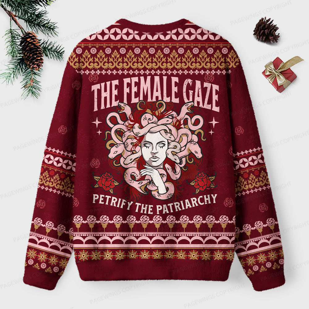 Pagewings Female Gaze Unisex Ugly Light Knit Sweatshirt