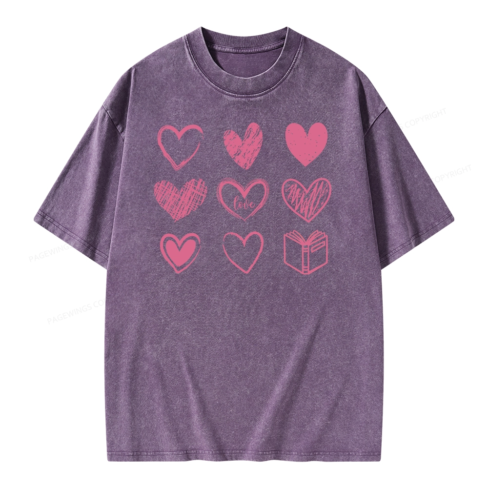 Pagewings To Love And Learn How To Be Loved Unisex Washed T-shirt
