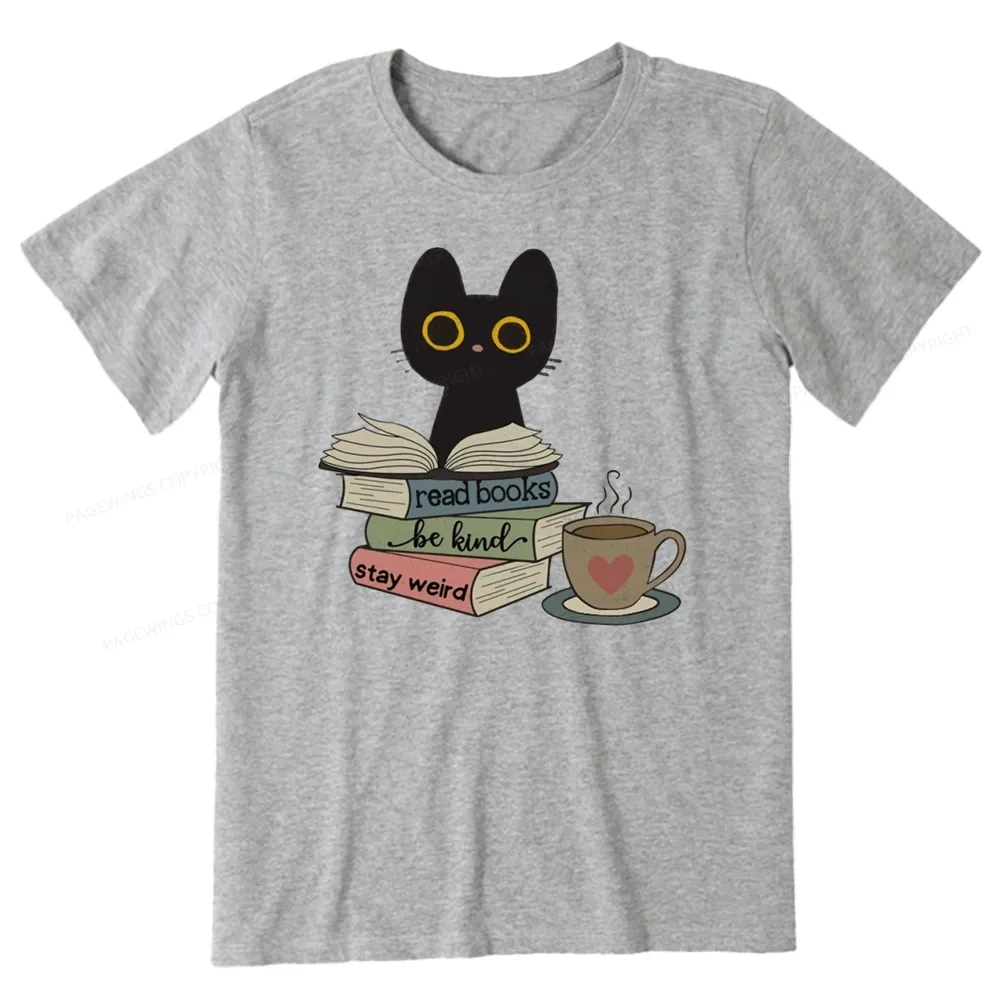 Pagewings Read Books Be Kind Stay Weird Unisex Classic T-shirt
