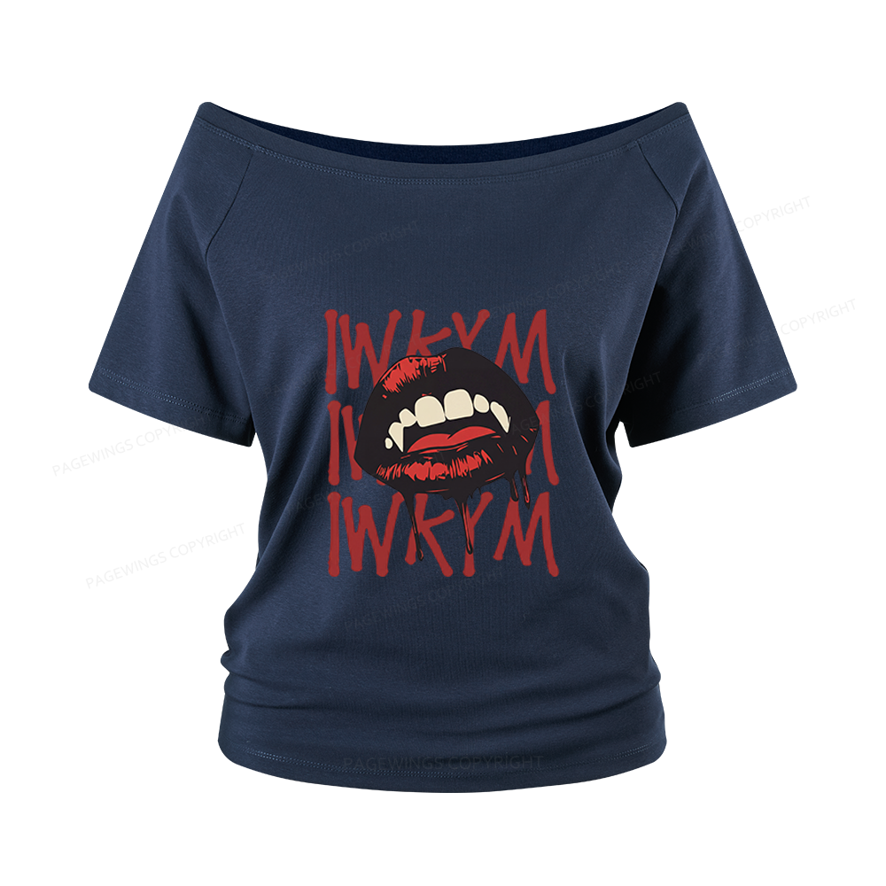 Pagewings Sci Fi Novel Lover Women Off Shoulder T-shirts