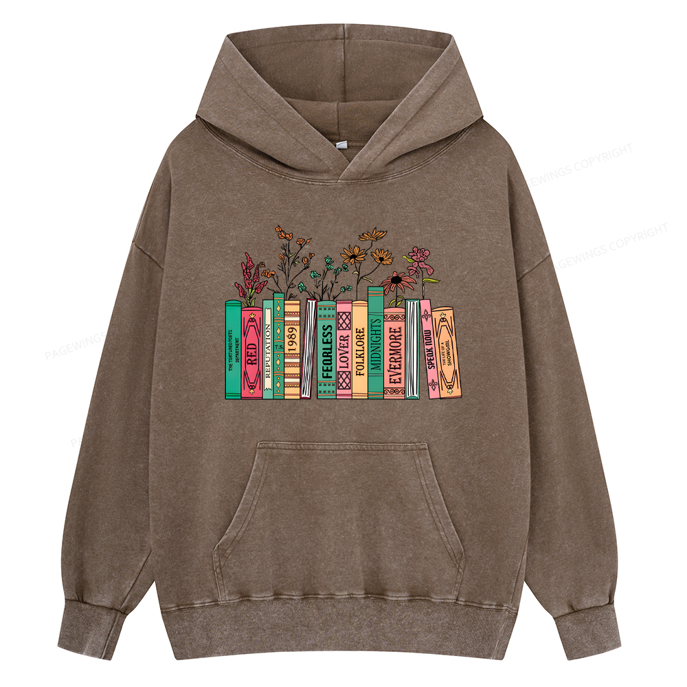 Pagewings Book Lover Unisex Washed Hoodie