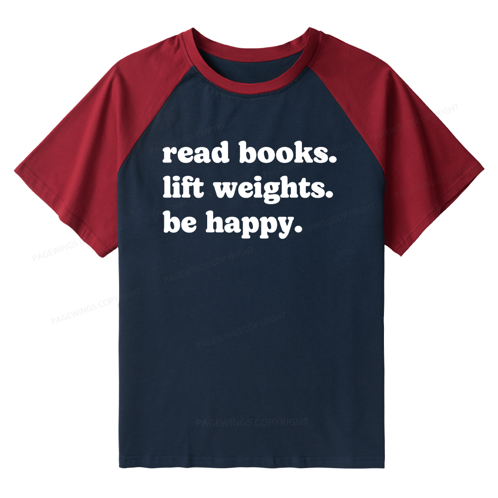 Pagewings Book Lover Gym Raglan T-shirt