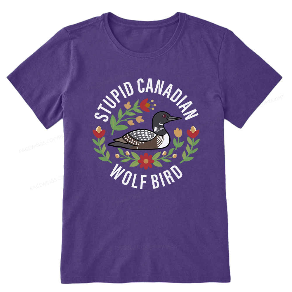 Pagewings Stupid Canadian Wolf Bird Unisex Classic T-shirt