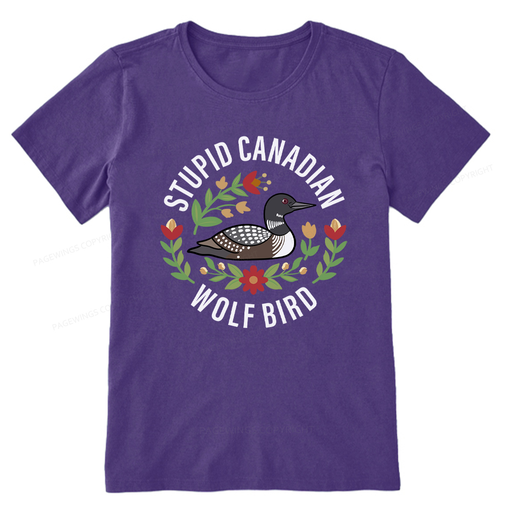 Pagewings Stupid Canadian Wolf Bird Unisex Classic T-shirt