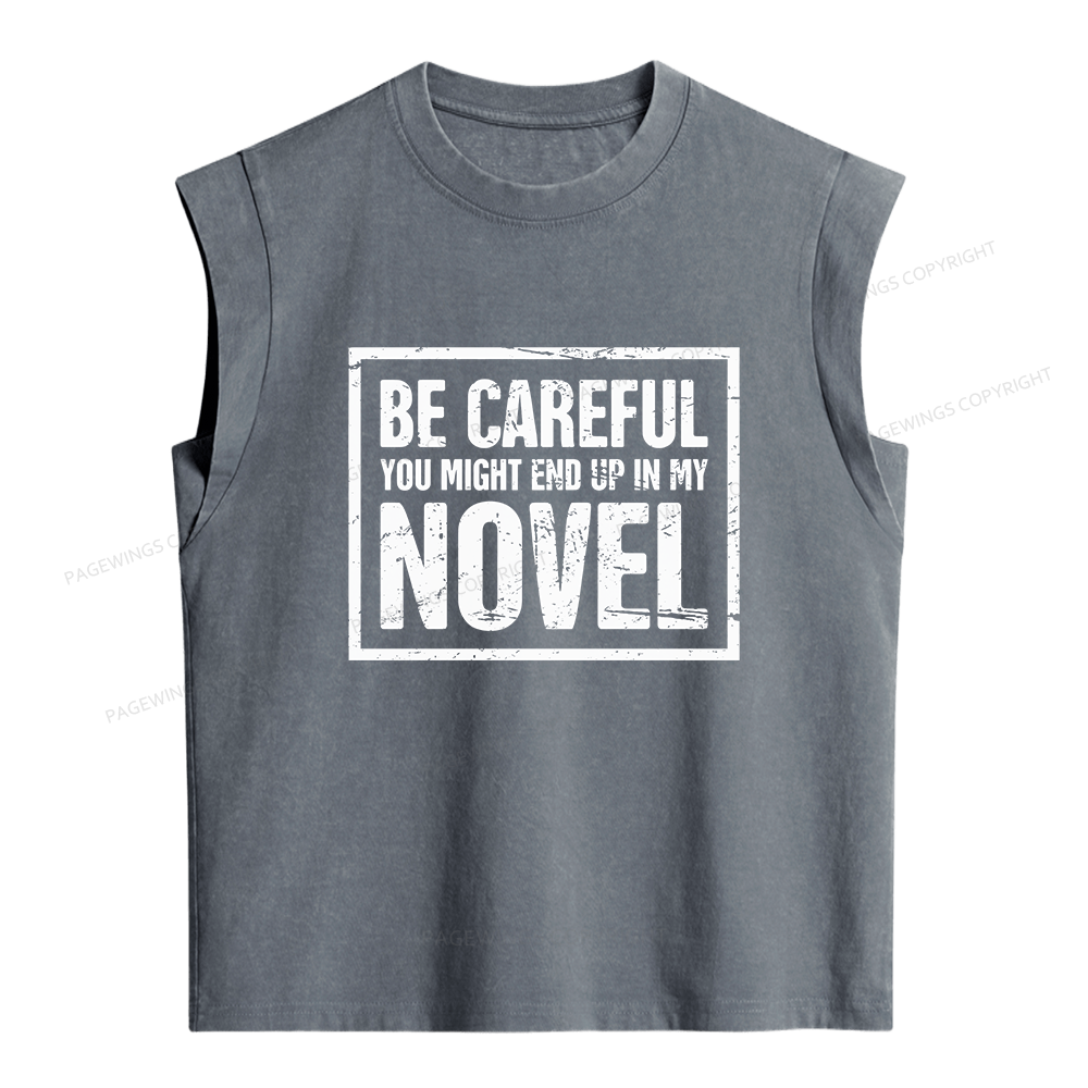 Pagewings You Might End Up In My Novel Women's Washed Tank Top