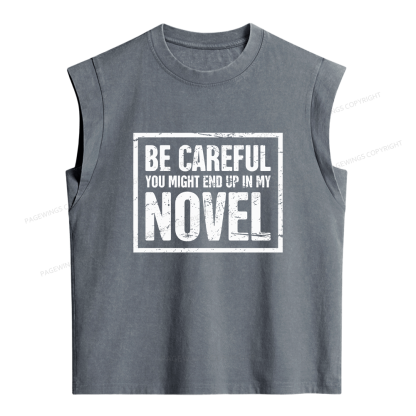 Pagewings You Might End Up In My Novel Women's Washed Tank Top