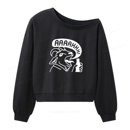Pagewings Sci Fi Book Lover Women Off Shoulder Sweatshirt