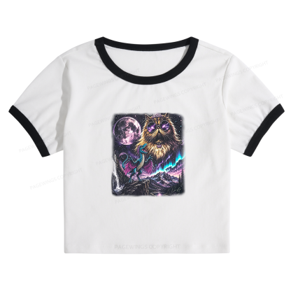 Pagewings Sci Fi Books Lover Baby Tee Cropped Ringer T-Shirt