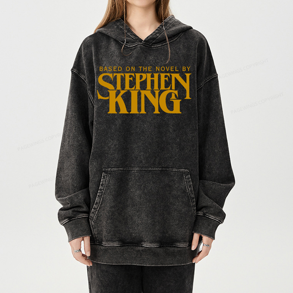 Pagewings Based On A Novel By Stephen King Unisex Washed Hoodie